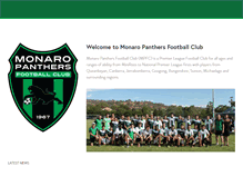 Tablet Screenshot of monaropanthers.com.au